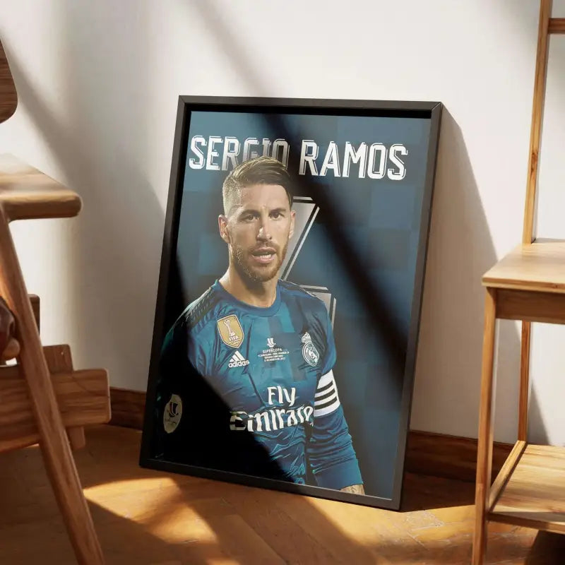 Cadre Sergio Ramos - Real Madrid | Défenseur de Légende | Cadre Perso