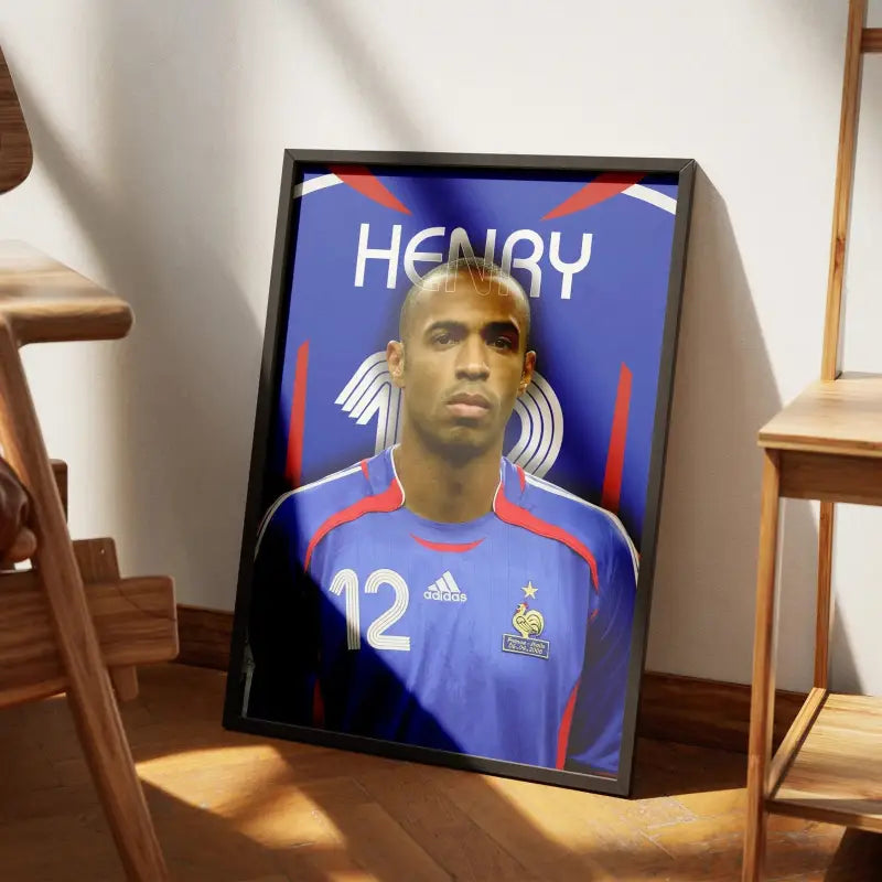 Cadre Thierry Henry - Légende des Bleus | Affiche Personnalisée | Cadre Perso