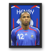 Cadre Thierry Henry - Légende des Bleus | Affiche Personnalisée | Cadre Perso