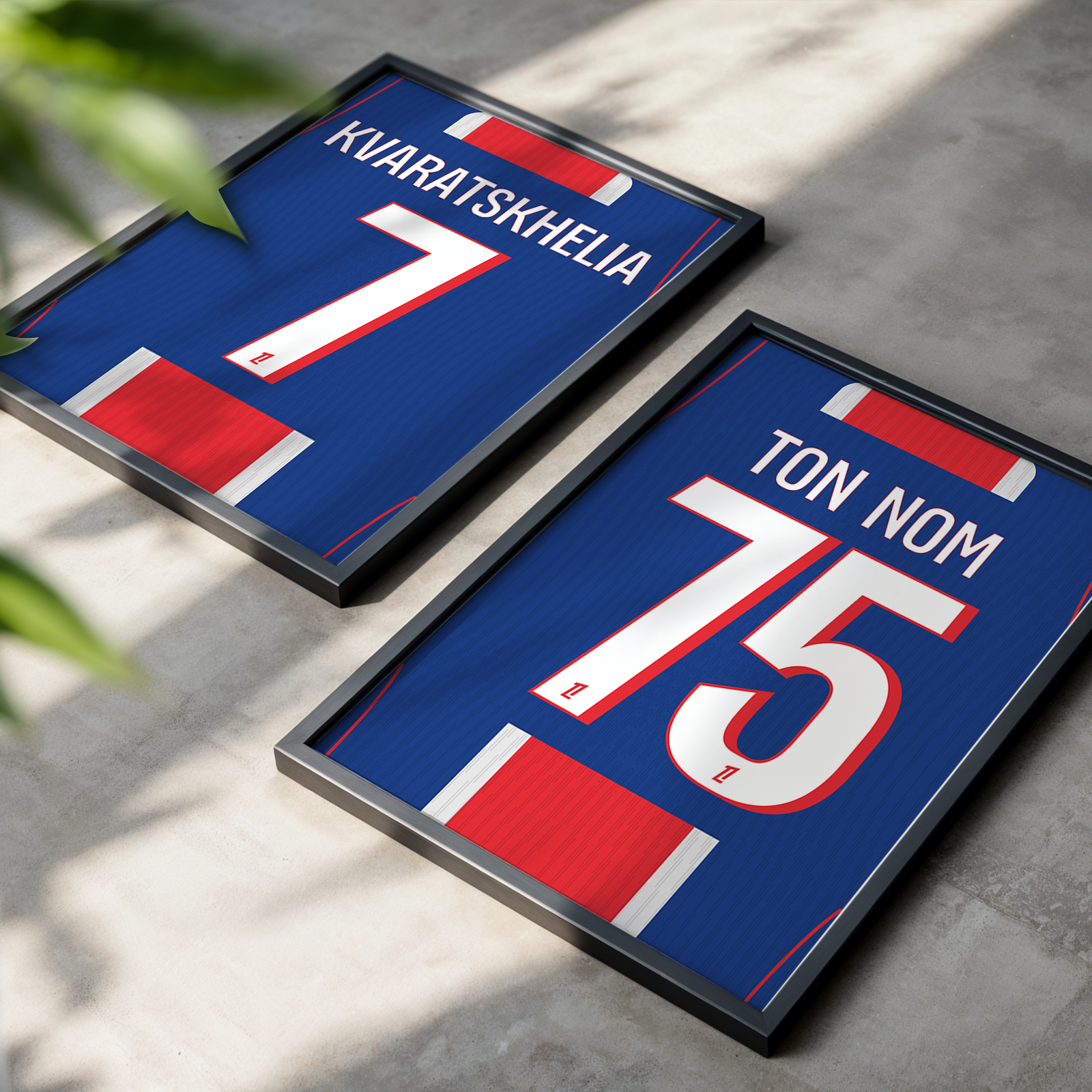 Affiche PSG Domicile 26-27 – Affiche encadrée personnalisée - Cadre Perso