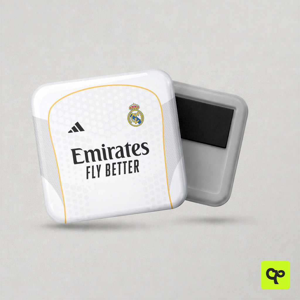 Magnet football Real Madrid maillot domicile 2025/2026 - avant et arrière