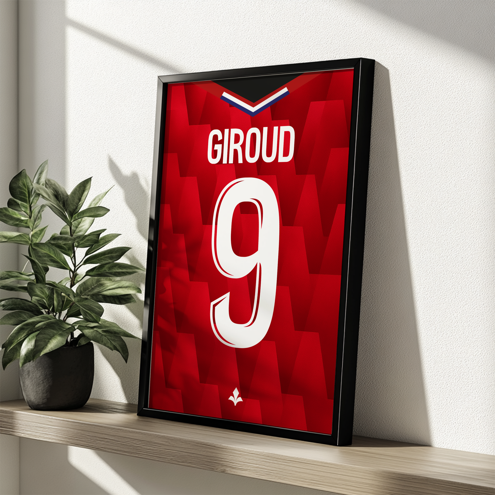 Cadre Lille LOSC Domicile 25-26 – Affiche encadrée personnalisée - Cadre Perso