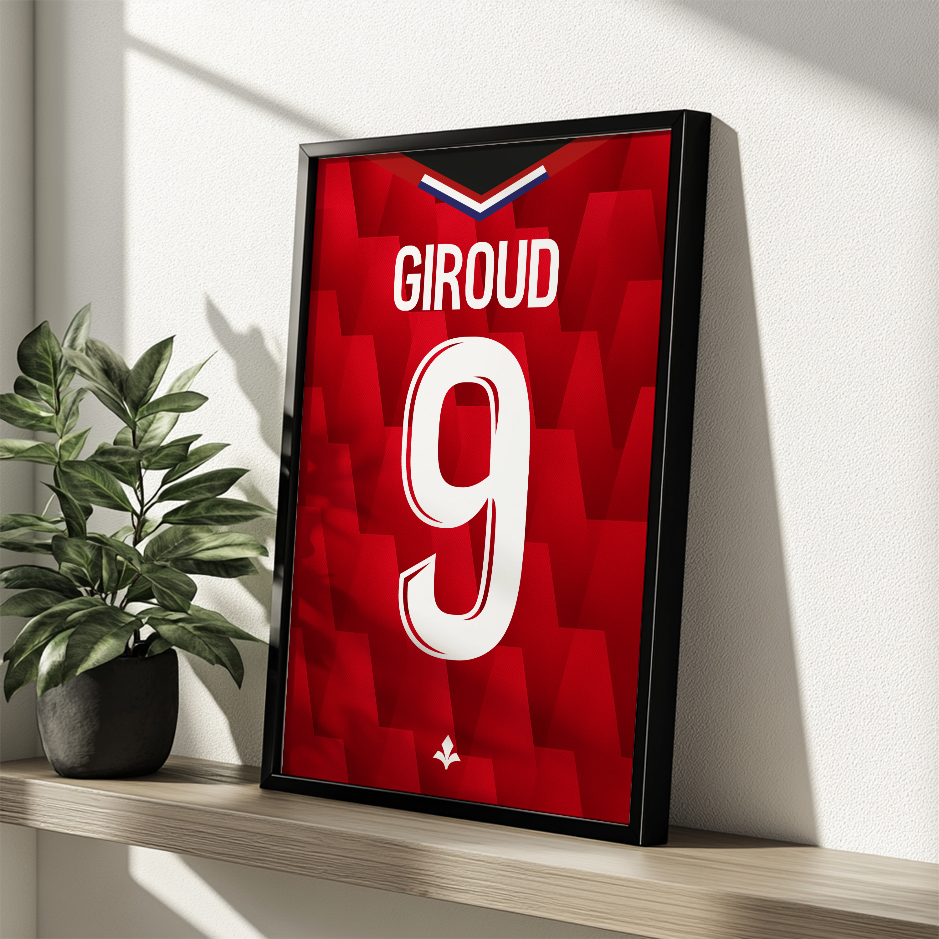 Cadre Lille LOSC Domicile 25-26 – Affiche encadrée personnalisée - Cadre Perso