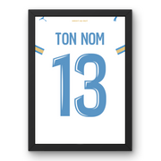 Affiche OM Domicile 26-27 – Affiche encadrée personnalisée - Cadre Perso